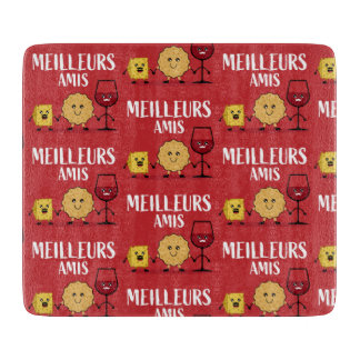 Tabla De Cortar Amantes del queso francés graciosos