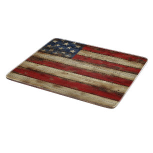 Tabla De Cortar Americana/Estrellas Rayas/Patriótico