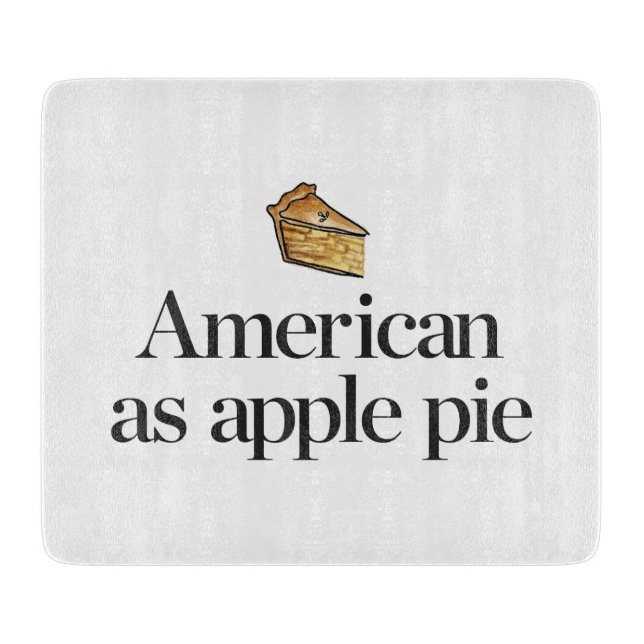 Tabla De Cortar Americano como empanada de Apple (Anverso)