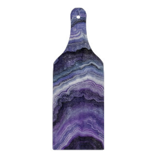 Tabla De Cortar Amethyst Geode Fluid Pour