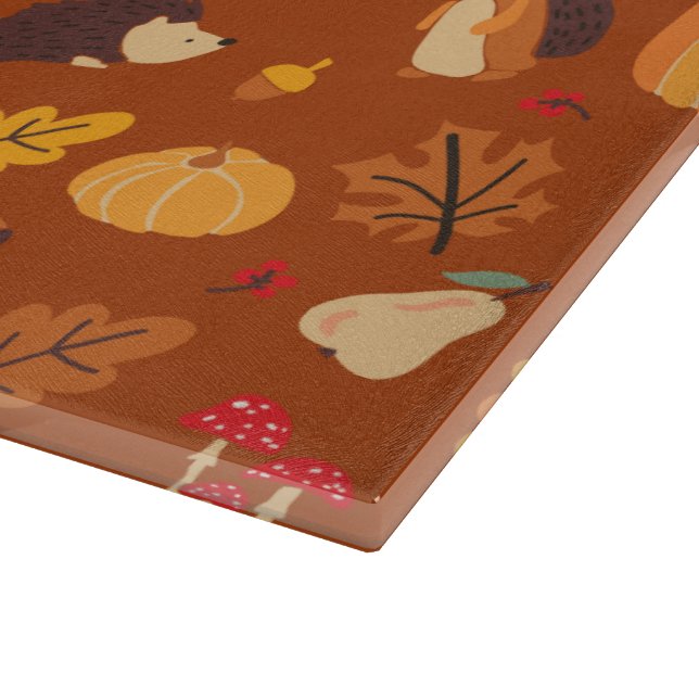 Tabla De Cortar Amigos de Otoño (Borde)