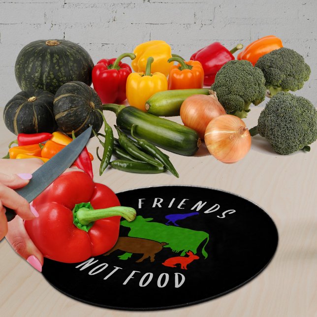 Tabla De Cortar Amigos No Comida, Cocina Vegana (Subido por el creador)