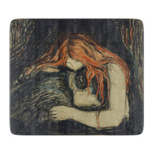 Tabla De Cortar Amor y dolor (El vampiro) (de Edvard Munch)