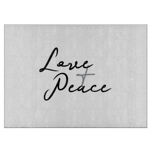 Tabla de cortar Amor y Paz (Anverso)