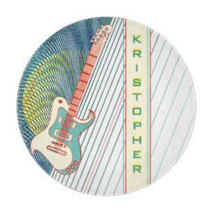 Tabla De Cortar Añadir nombre a la guitarra eléctrica moderna Guay