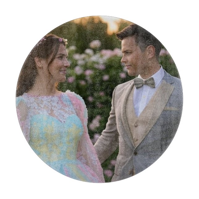 Tabla De Cortar Añadir Personalizar de fotografía Boda (Anverso)