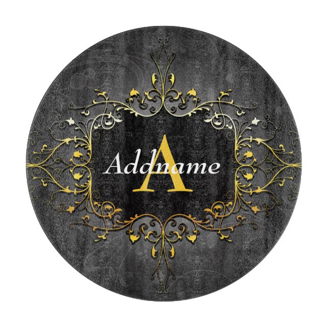 Tabla De Cortar Añadir su nombre e inicial (Anverso)