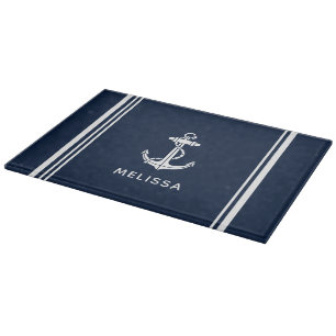 Tabla De Cortar Ancla de Barco Moderna Personalizada