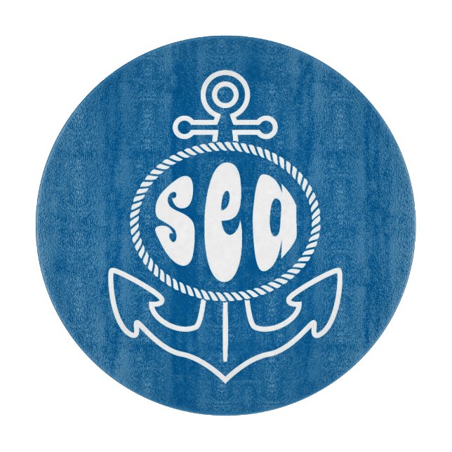 Tabla De Cortar Ancla y el mar (Anverso)