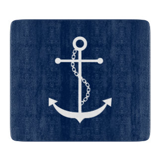 Tabla De Cortar Anclaje azul de la marina