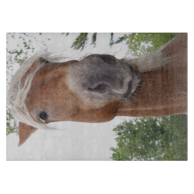 Tabla De Cortar Animal belga Borrador de Caballo (Anverso)