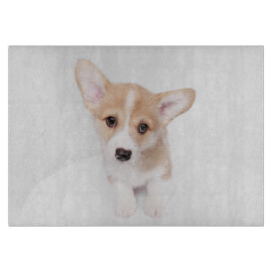 Tabla De Cortar Animales de bebé más afectados   Joven Corgi Puppy