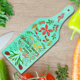 TABLA DE CORTAR AÑO NUEVO FELIZ PERSONALIZADO 20XX