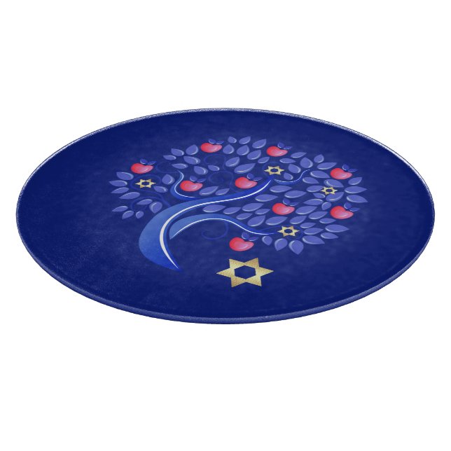 Tabla De Cortar Año Nuevo judío | Rosh Hashanah Challah (Borde)