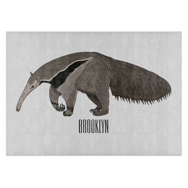 Tabla De Cortar Anteater personalizado ilustracion (Anverso)