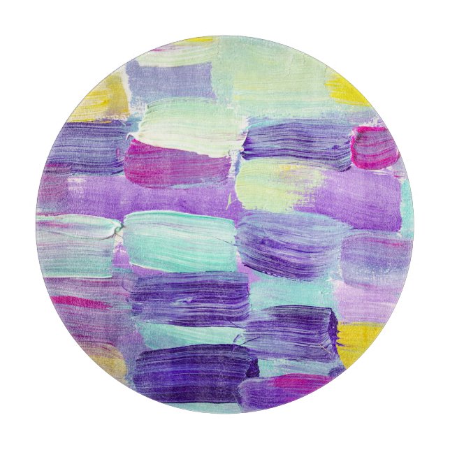 Tabla De Cortar Antecedentes artísticos abstractos de mano (Anverso)