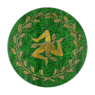 Tabla De Cortar Antecedentes de la Patina de la Guirnalda Sicilian