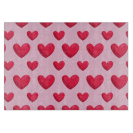 Tabla De Cortar Antecedentes de San Valentín con amor al corazón