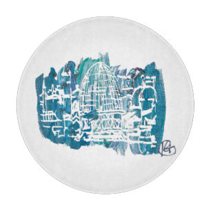 Tabla De Cortar Antigua Ciudad Studio Art Challenge Cutting Board
