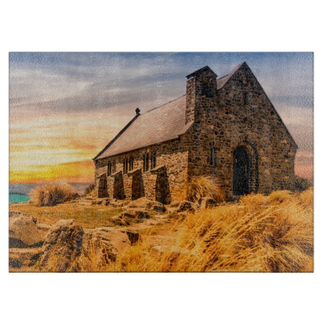 Tabla De Cortar Antigua iglesia antigua en las llanuras (Anverso)