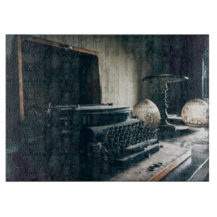 Tabla De Cortar Antigua máquina de escribir
