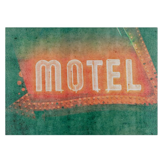 Tabla De Cortar Antiguo motel (Anverso)
