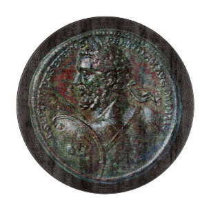 TABLA DE CORTAR ANTIQUE ROMAN BRONZE MEDALLION SEPTIMUS SEVERO