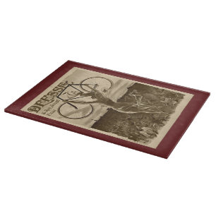 Tabla De Cortar Anuncio de bicicleta francesa antigua