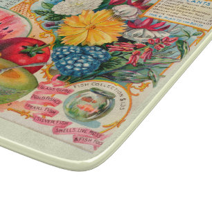 Tabla De Cortar Anuncio de semillas de frutas y flores de verduras