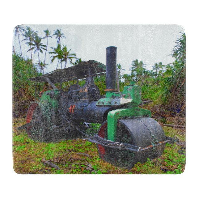 Tabla De Cortar Apisonadora de vapor vieja (Anverso)