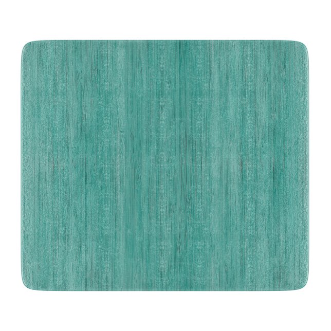 Tabla De Cortar Aquamarine Bamboo Wood Grain Look (Anverso)