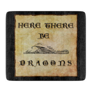 Tabla De Cortar Aquí Hay Dragones