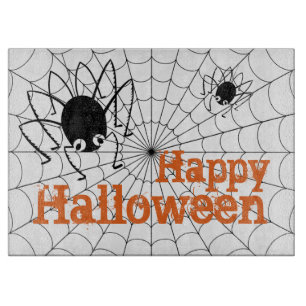 Tabla De Cortar Araña y Webs de Halloween