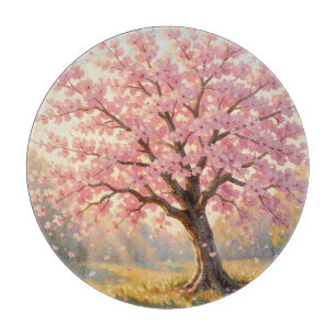 Tabla De Cortar Árbol de flor de cerezo en flor en primavera