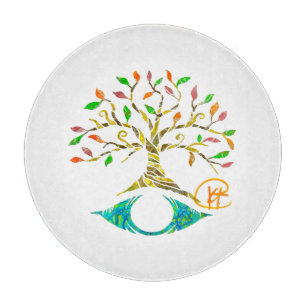 Tabla De Cortar Árbol de la Vida Graffiti Arte del Ojo Malo