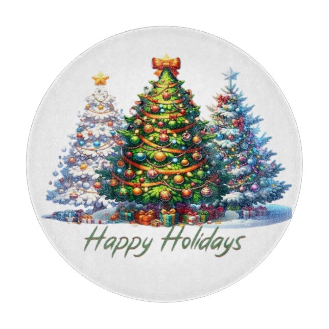 Tabla De Cortar árbol de Navidad  (Anverso)