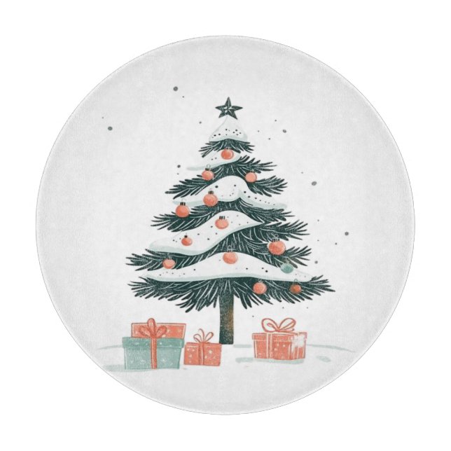 Tabla De Cortar árbol de Navidad (Anverso)