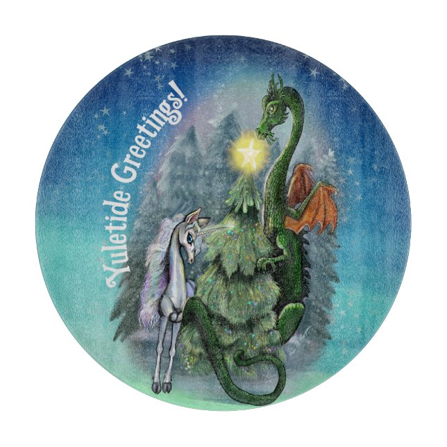 Tabla De Cortar Árbol de Navidad encantado (Anverso)