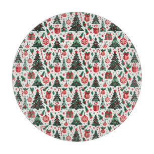 Tabla De Cortar Árbol de Navidad, regalos, caramelos