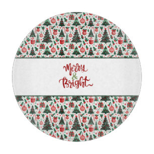 Tabla De Cortar Árbol de Navidad, regalos, caramelos