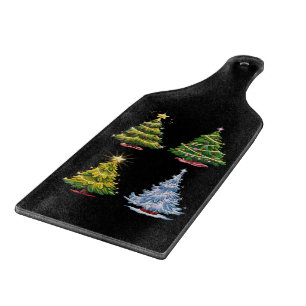 Tabla De Cortar Árbol verde Navidad Vacaciones Invierno