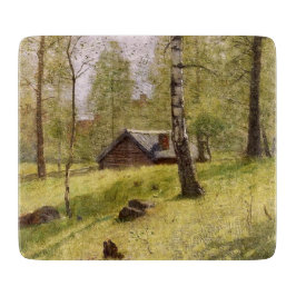 Tabla De Cortar Árboles de aves en el campo sueco (Jansson)