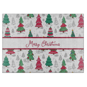 Tabla De Cortar Árboles de Navidad Decorados Caprichosos y Diverti