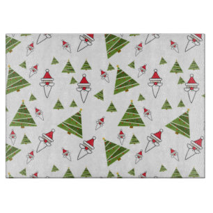 Tabla De Cortar Árboles de Santa y Navidad