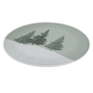 Tabla De Cortar Árboles forestales de Winter Wonderland