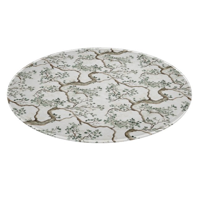Tabla De Cortar Árboles Ramas Verdes (Borde)