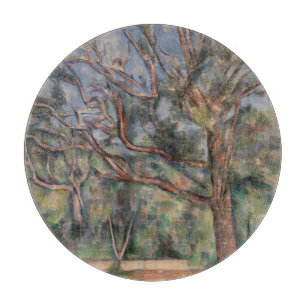 Tabla De Cortar Árboles y Carretera, Paisaje Postimpresionista