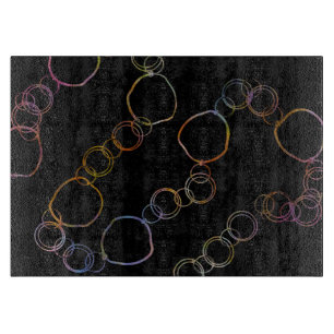 Tabla De Cortar Arcoiris de cadena circular
