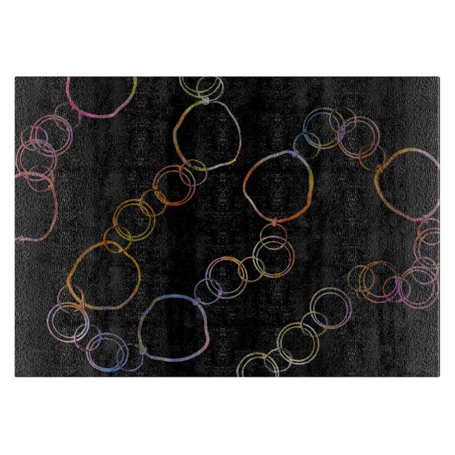 Tabla De Cortar Arcoiris de cadena circular (Anverso)