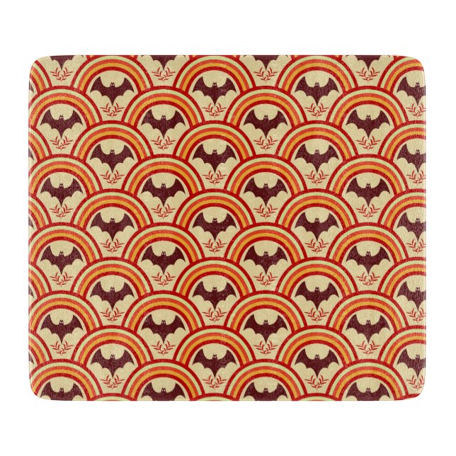 Tabla De Cortar Arcoiris de Halloween (Anverso)